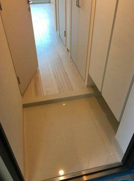 玄関　収納もある玄関です