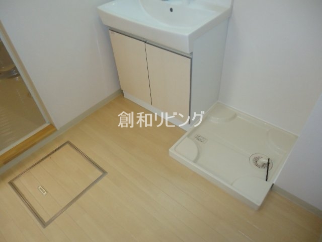 洗面設備　室内洗濯機置場