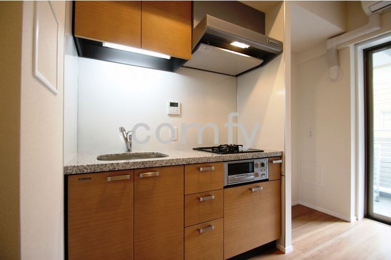 キッチン　ガス２口システムキッチン