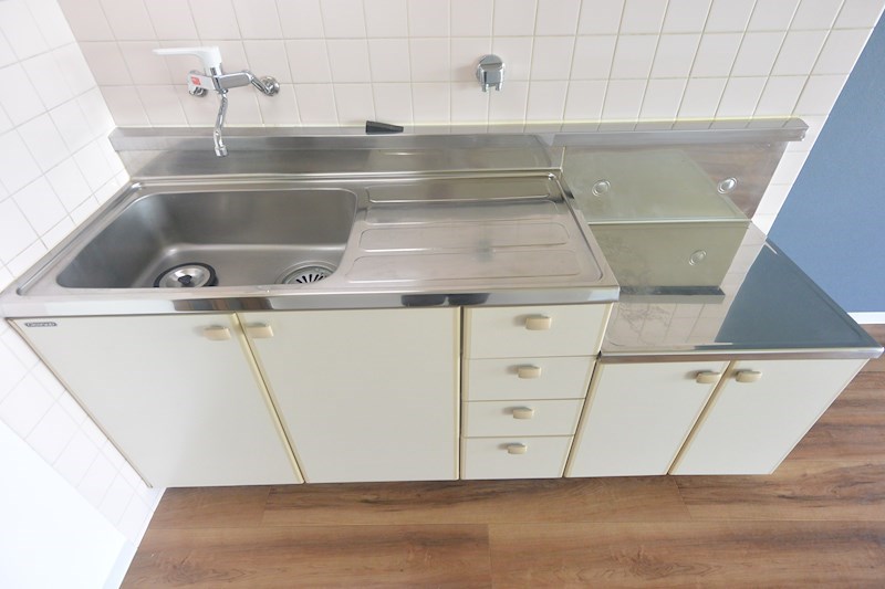 キッチン　2口ガスコンロ設置可能