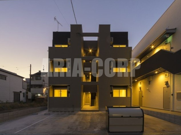 建物外観　2017年完成、大手ハウスメーカー施工デザイナーズアパート！