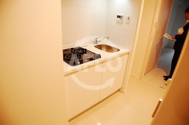 キッチン　S-RESIDENCE難波Briller　ガス2口コンロシス