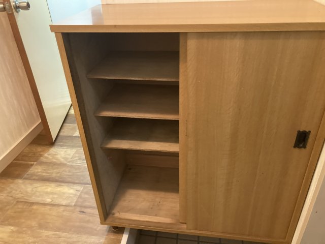 玄関　玄関にはシューズボックス付