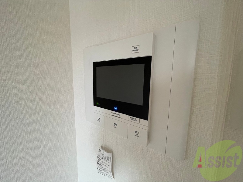 セキュリティ　ＴＶモニター付インターホンです。来客者の顔が見えるので安心！