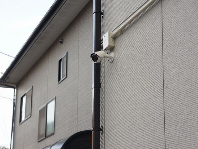 セキュリティ　24時間作動の防犯カメラが付いています