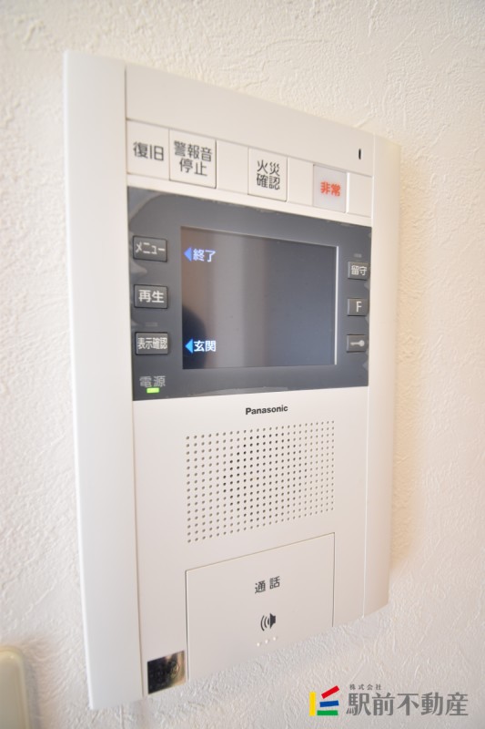 セキュリティ　顔の見えるインターフォン。
