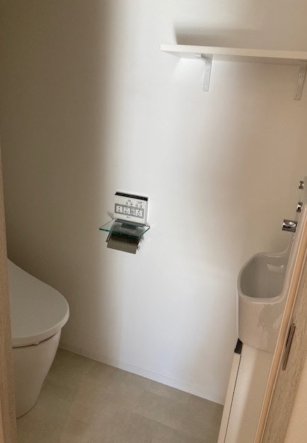 洗面設備　トイレには洗面所も