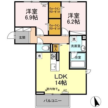 エトワール古瀧IIの間取り写真