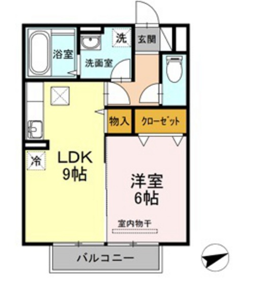 ステラ A棟の間取り写真