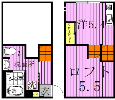 RIZEST Kオークスの間取り写真