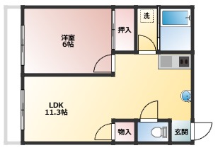 エスポワール広本町の間取り写真