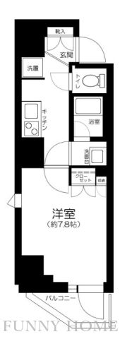 東急東横線 中目黒駅 徒歩10分 11階建 築2年の間取り写真