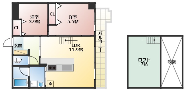 GRAND LATTICE KAWARAMACHI SHICHIJOの間取り写真