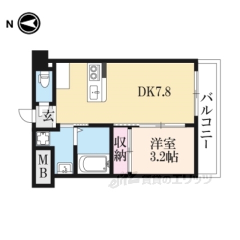 フクダ不動産新大宮マンションの間取り写真