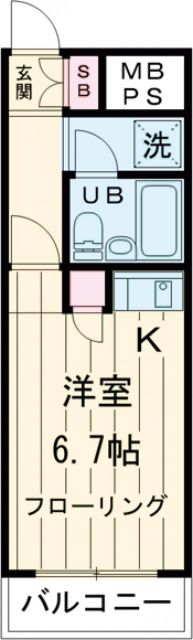 品川大井町スカイレジテルの間取り写真