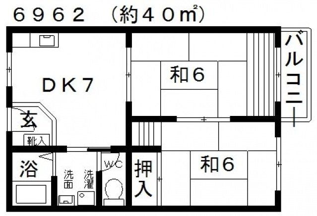 ドミール北岡の間取り写真