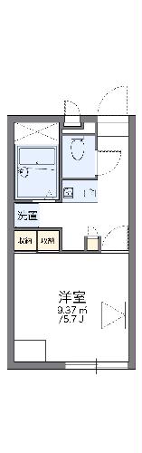 レオパレスブルーメハイム高田IIの間取り写真