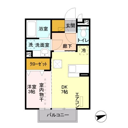 ソレーユM Vの間取り写真