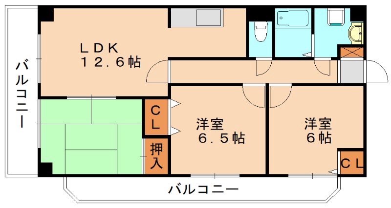 アブニール新宮IIの間取り写真