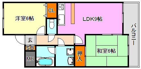グリーンパレス塩屋の間取り写真