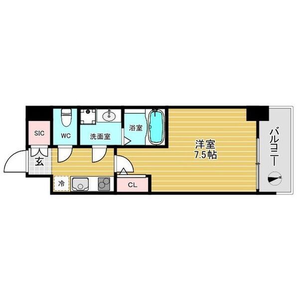 セレニテ谷町六丁目アリエの間取り写真