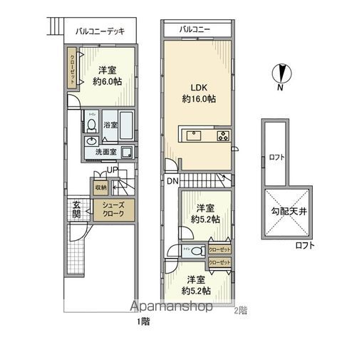 仲手原戸建の間取り写真