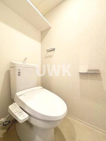 名鉄名古屋本線 山王駅 徒歩9分 15階建 築1年のトイレ写真