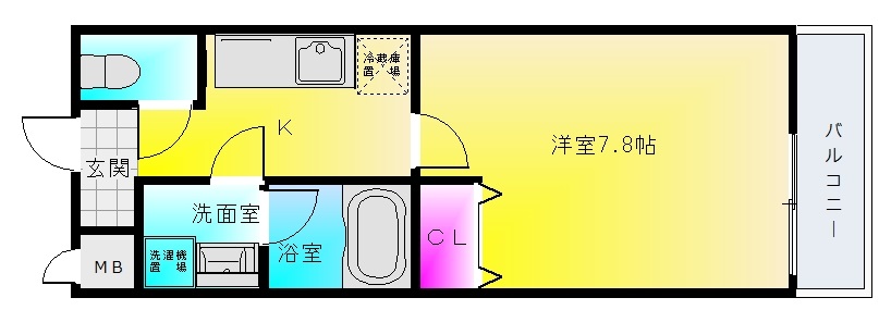 フジパレス光南町II番館の間取り写真