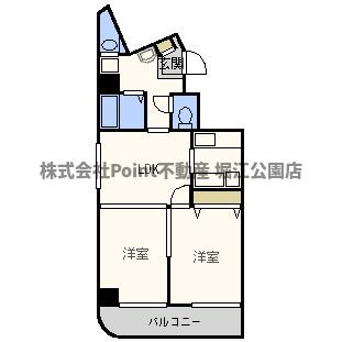 地下鉄中央線 九条駅 徒歩5分 9階建 築24年の間取り写真