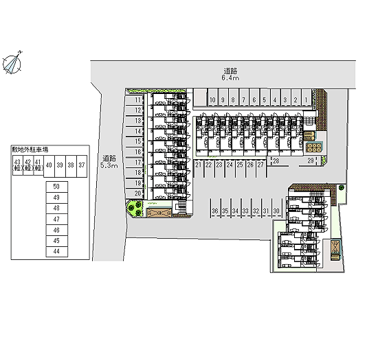 駐車場　配置図