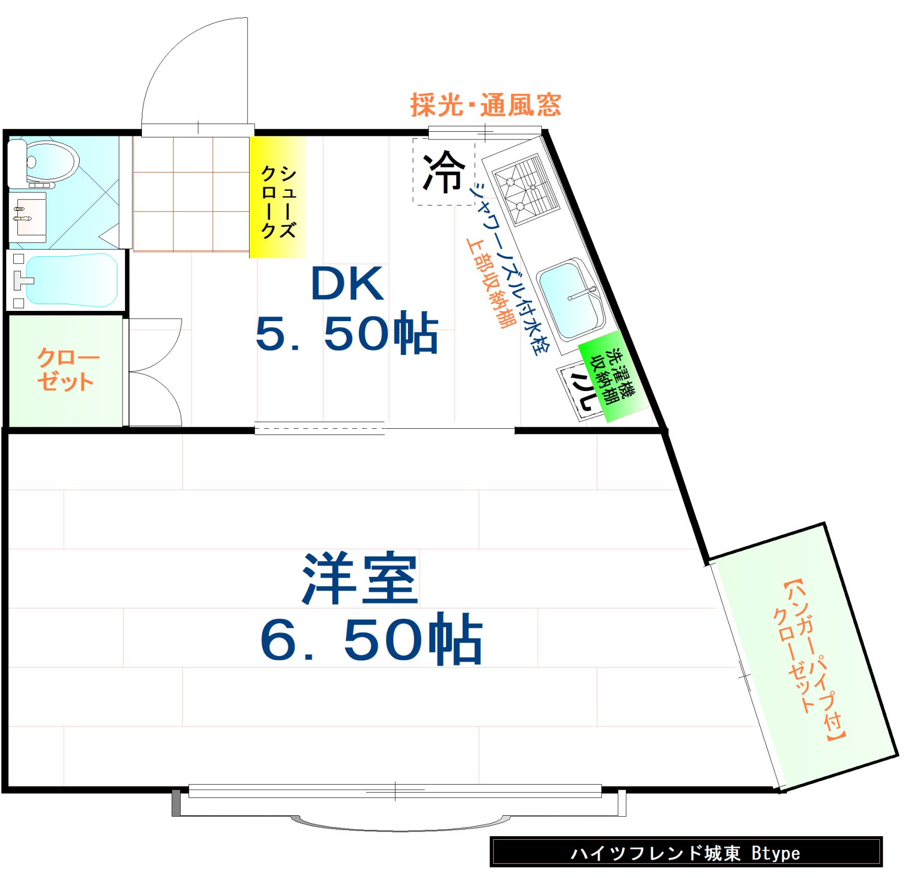 ハイツフレンド城東の間取り