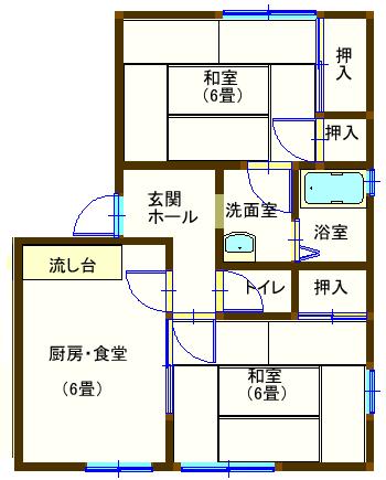 ラフォーレ東さわらごの間取り