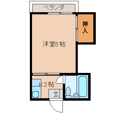 南ハイムの間取り写真