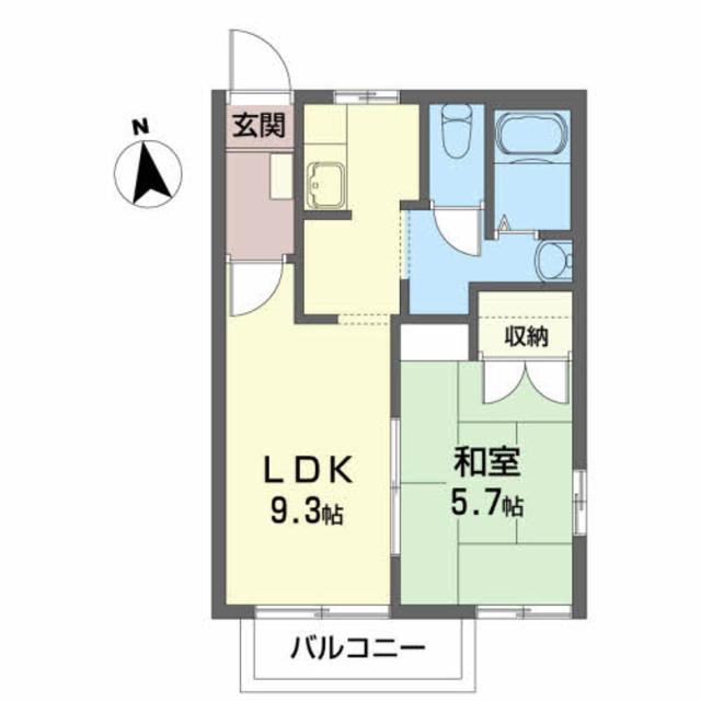 ディアス釜田の間取り