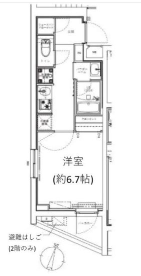 目黒区目黒本町のマンションの間取り