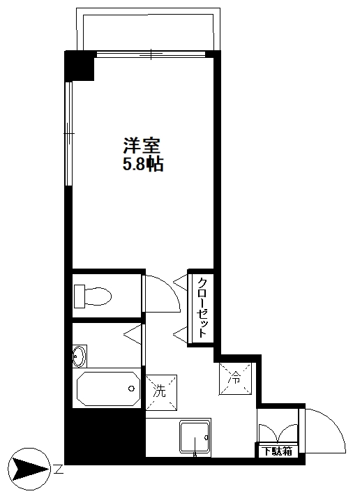 高輪ダイヤハイツの間取り