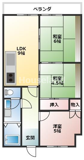 VIASACRA岩出の間取り