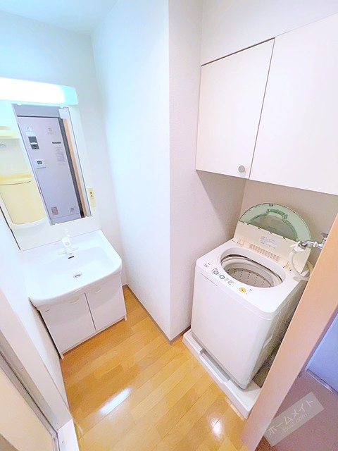 洗面設備　家具家電付きプランの写真です。