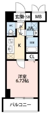 姫路市古二階町のマンションの間取り