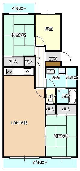 【紅梅マンションの間取り】