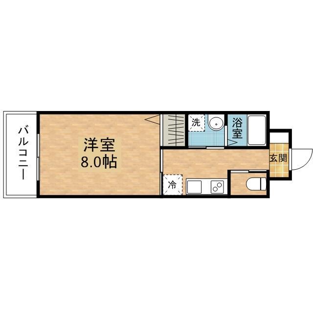 【エヴァーグリーン思案橋の間取り】