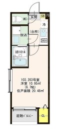 南大阪ミカーサの間取り