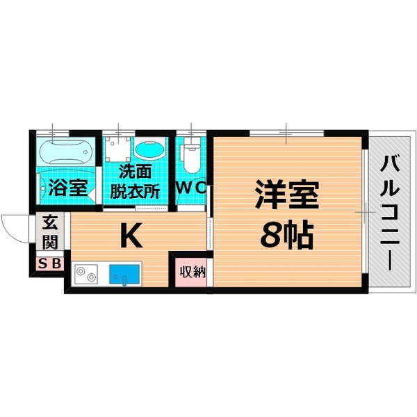 大阪府大阪市鶴見区今津南２（アパート）の賃貸物件の間取り