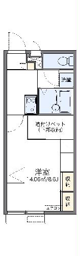 レオパレスフルール長浦の間取り