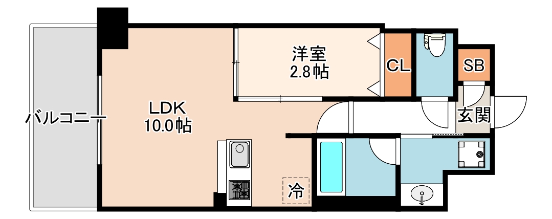 アヴェニール中崎の間取り