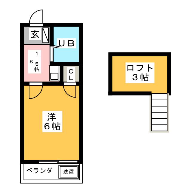 【レオパレス２１豊田第３の間取り】