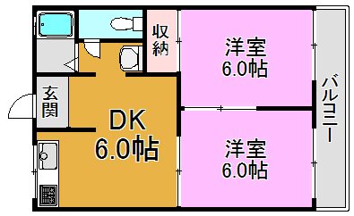 サニーハイツの間取り