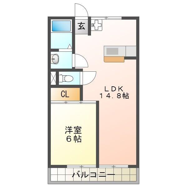 名古屋市守山区大森のマンションの間取り