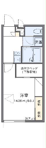 レオパレスアドヴァンテージの間取り