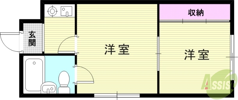 【尼崎市大物町のマンションの間取り】